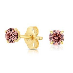 14K GOLD Alexandrite CZ June Birthstone Earrings